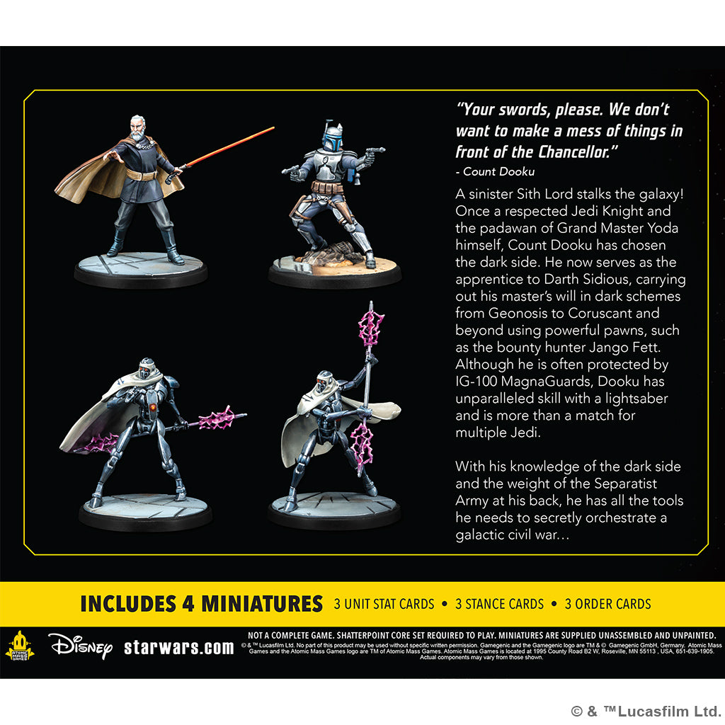 Star Wars : Shatterpoint - Twice the Pride Count Dooku Squad Pack